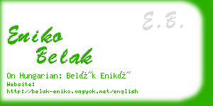 eniko belak business card